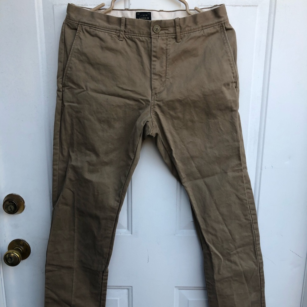 J crew 484 broken in khaki chinos 29 x 32